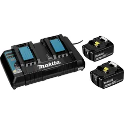 Makita - Batterieladegerät + Batterie 2 x - Li-Ion - 5 mAh - 2 x Batterien laden