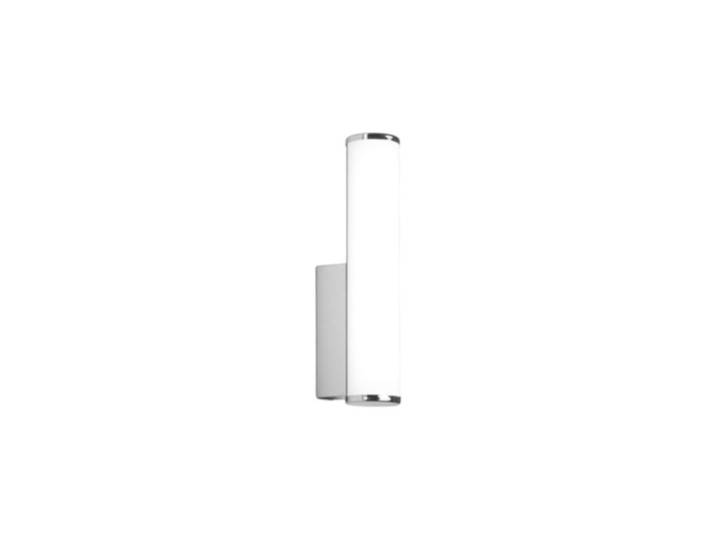 Applique salle de bains opale et chrome