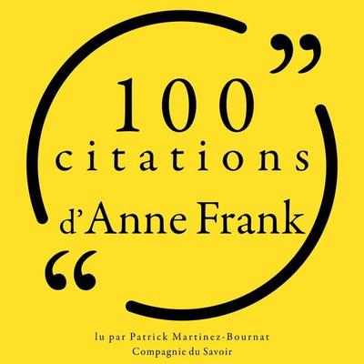 100 citations d'Anne Frank - Anne Frank, Audio, 9782821154438