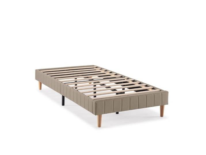 Sommier tapissier tapissier Eris 90x190 cm Beige