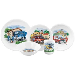 KINDERGESCHIRR SET Compact Blaulicht bunt 5-tlg.