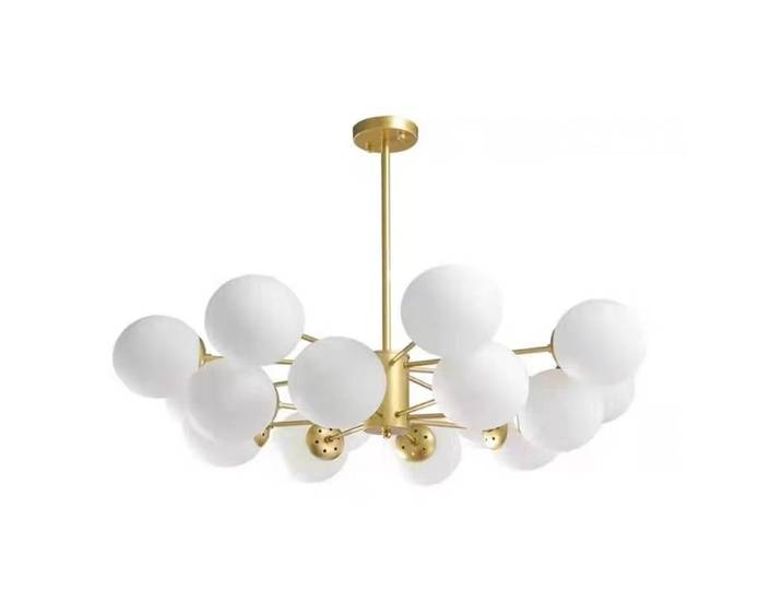 Lustre en verre brillant moderne plafonnier éclairage intérieur élégant pour salon salle à manger-décoration de pièce de luxe