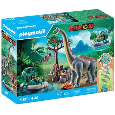 PLAYMOBIL 71819 Brachiosaurus-Begegnung mit Luftkissenboot