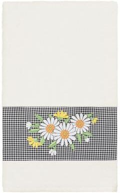 Authentic Hotel and Spa 100% Turkish Cotton Daisy Embellished Bath Towel
