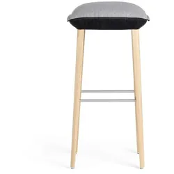 Mobitec Hocker Soft Stoff Grau Anthrazit /