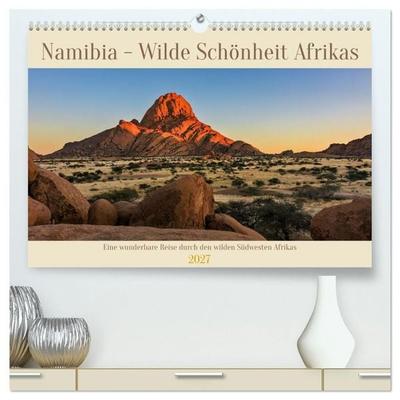 Namibia - Wilde Schönheit Afrikas (hochwertiger Premium Wandkalender 2027 DIN A2 quer), Kunstdruck in Hochglanz