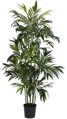 Nearly Natural 6 ft Bamboo Palm Silk Tree