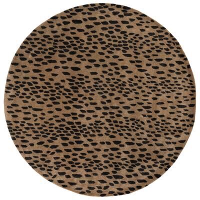 SAFAVIEH Handmade Soho Yamina Leopard N.Z. Wool Rug