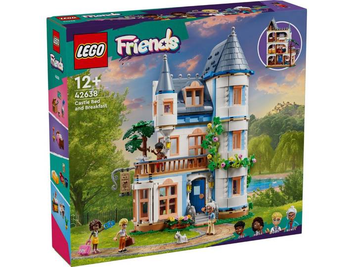 LEGO® LEGO® Friends 42638 Burg mit Ferienunterkunft Konstruktionsspielsteine, (1311 St)