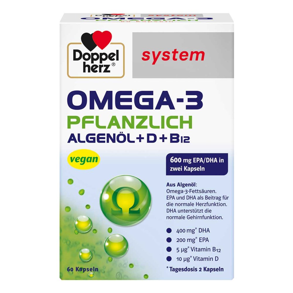 Queisser Pharma GmbH & Co. KG Doppelherz Omega-3 pflanzlich system Kapseln 13335788