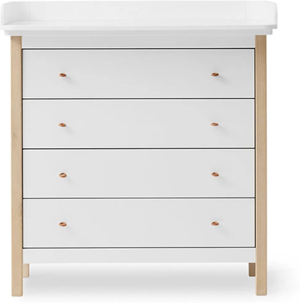 Oliver Furniture Commode à langer en chêne Wood Blanc taille unique