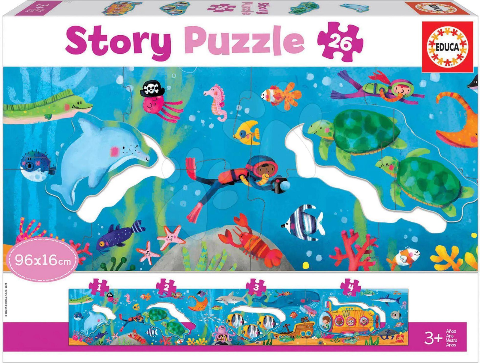 Educa Puzzle Panorama Onderwaterwereld 26 stukjes
