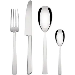 Alessi Asta Bestekcassette RVS 24-Delig, Besteck, Silber