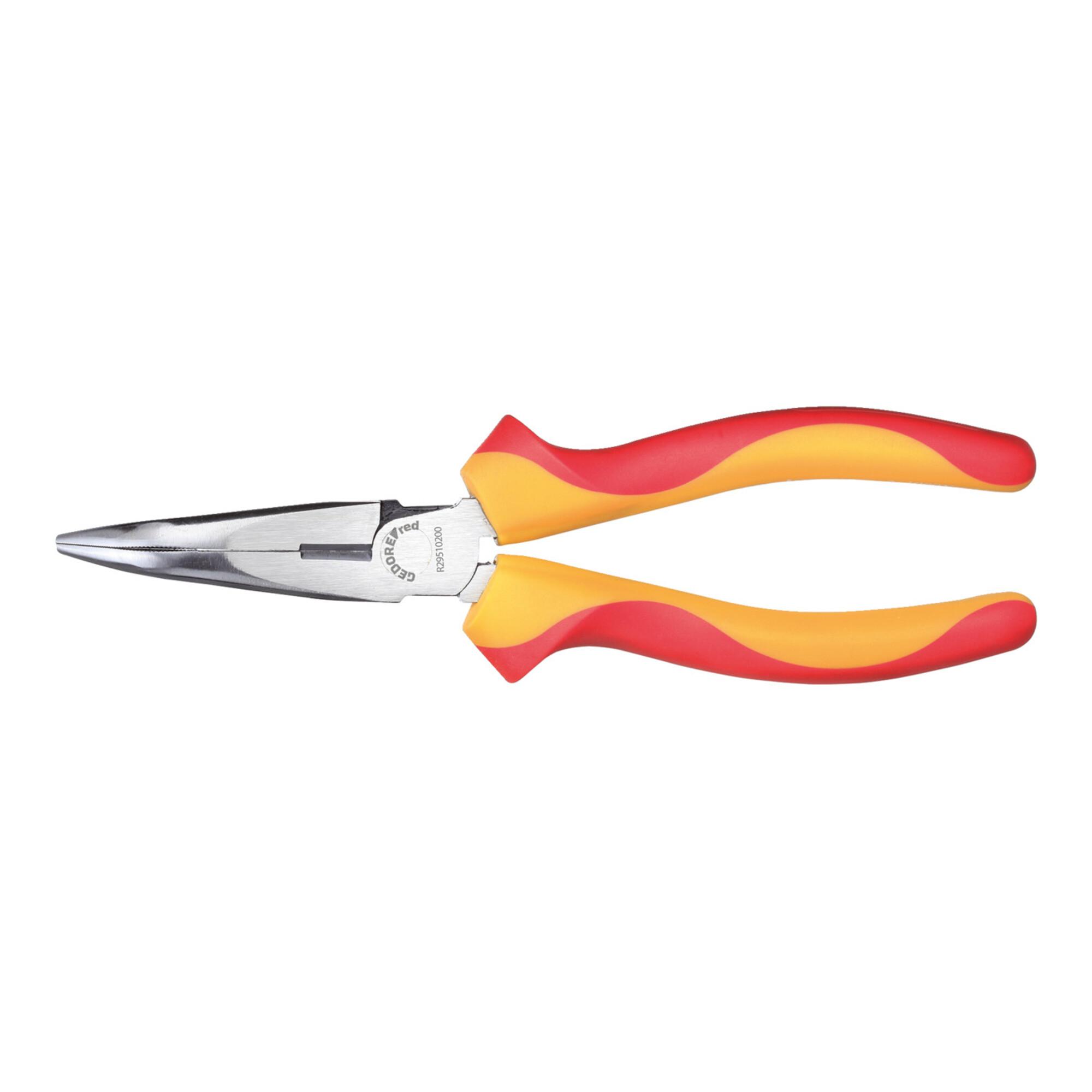 Gedore R29510200 VDE-Flachrundzange 200mm 45° 2K-Griff ; Gedore Red (3301412)