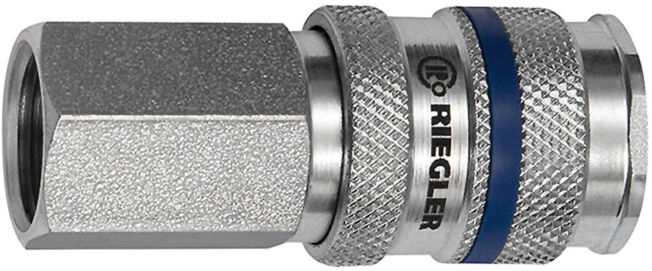 Raccord rapide DN 7,8 filetage int. acier filetage R 3/8 14,95 RIEGLER (244.72-E)