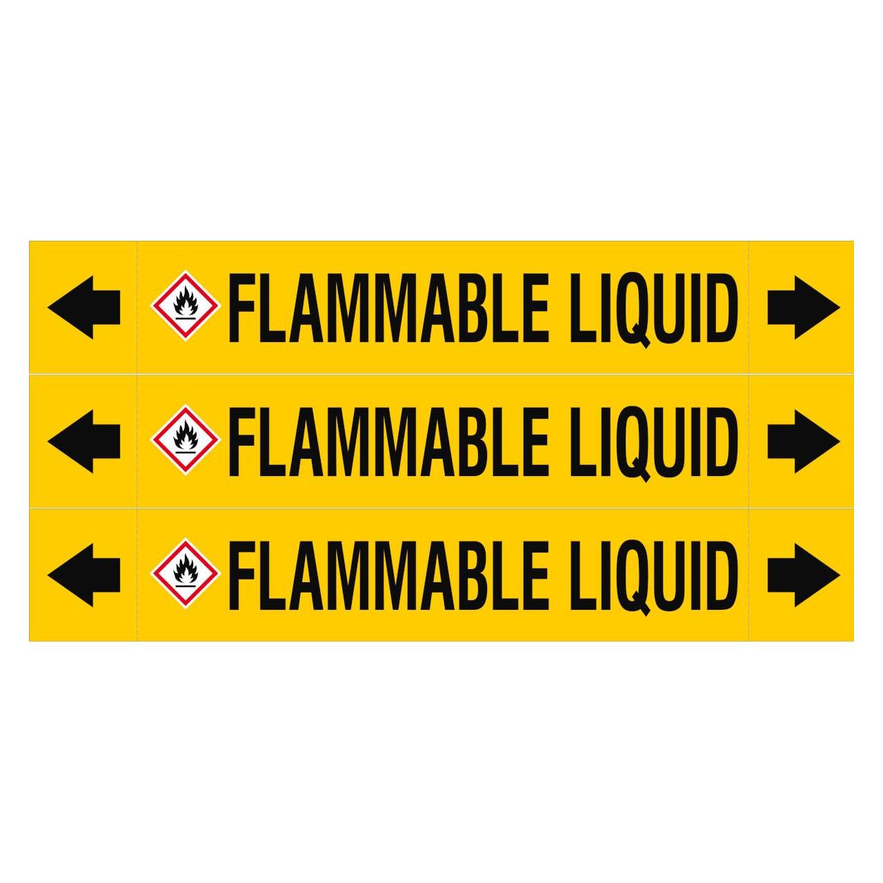 Brady ASME - Rohrmarkierer - Flammable Liquid (312896)