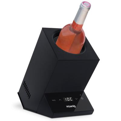 H.Koenig Weinkühler LVX26, Weißwein, Rotwein, Rosé, Champagner, bis zu 9 cm Durchmesser, Von 5° bis 18° Celsius