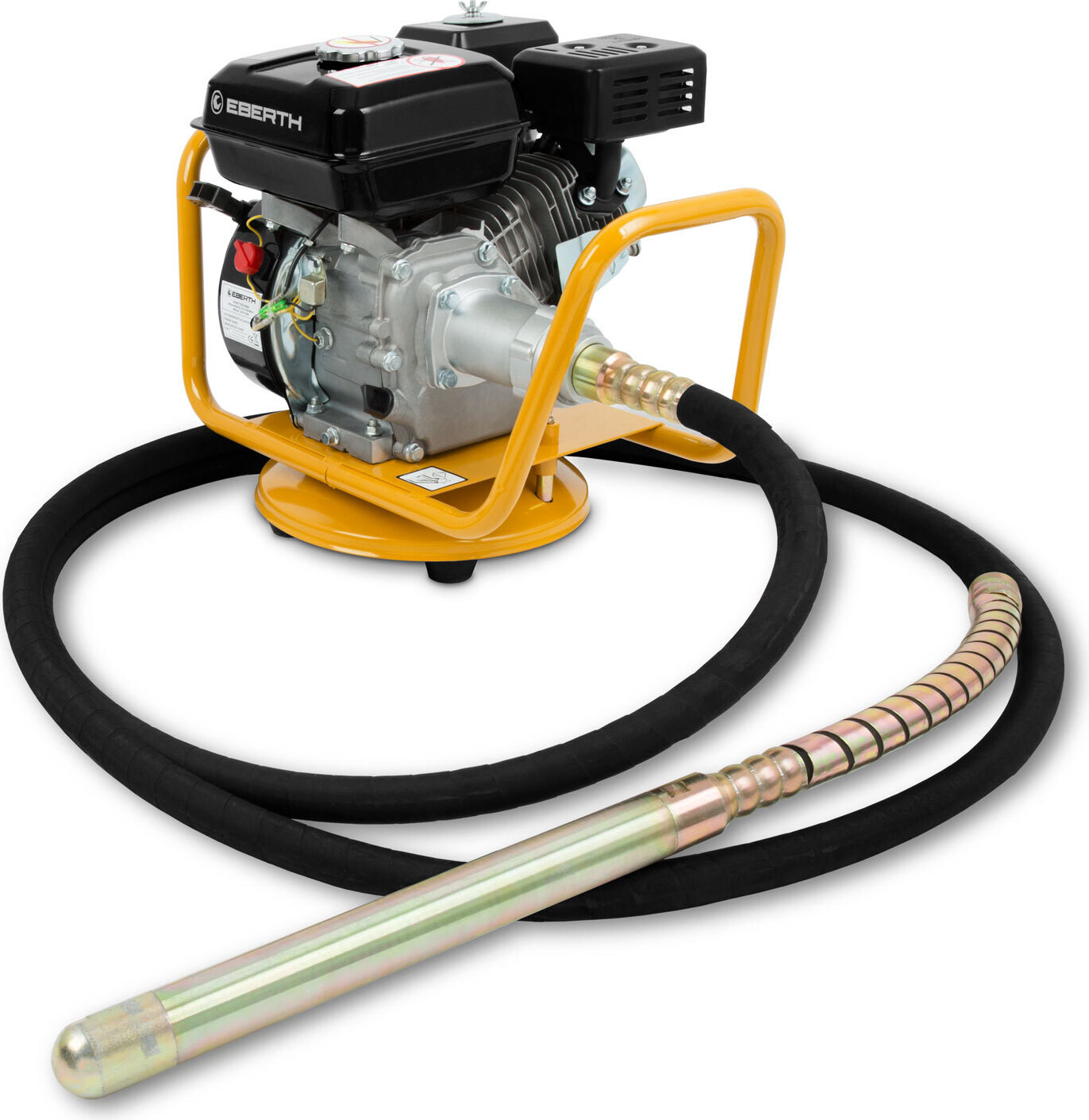 Eberth Betonvertriller 4800W met 6m Slang en Stalen Rührfles Diameter 45mm