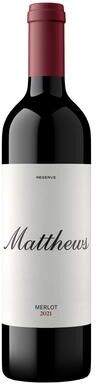 """Matthews Winery""" """Matthews Winery Merlot Reserve 2021 Red Wine - Washington"""