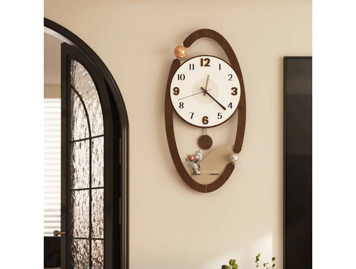 Horloge Murale Vintage pour Salon, Moderne, Simple, Atmosphère, Table à Manger, Horloge Créative, Art, Nouveau, 2024