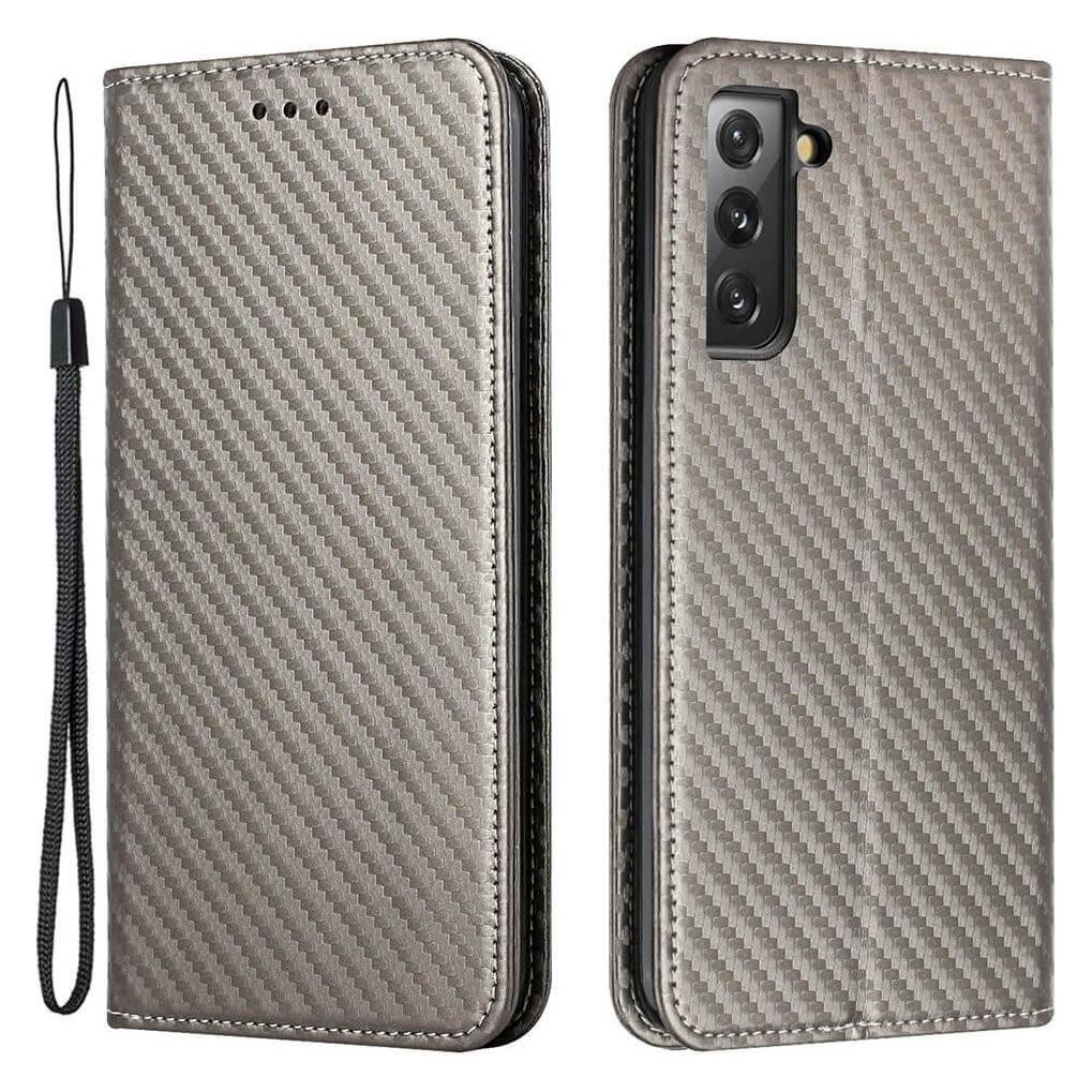 Cover-Discount Galaxy S22+ - Carbon Look Flip Case Hülle (Samsung Galaxy S22+) (70197202)