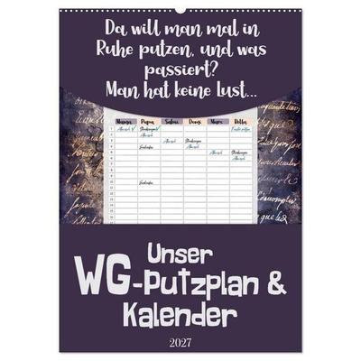 Gothic WG-Putzplan & Kalender 2027 (Wandkalender 2027 DIN A2 hoch), CALVENDO Monatskalender
