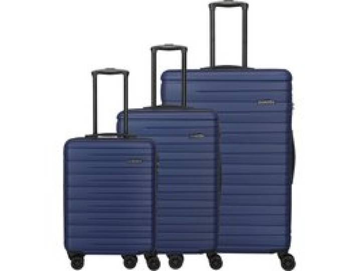 PAKLITE Set de 3 valises MEDINA 4W (bleu foncé)