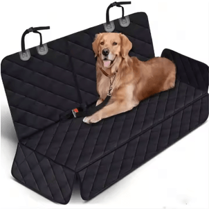 Inspire Picks Waterproof Dog Car Seat Cover With Armrest Access Pet Travel Bed & Seat Protector black 143x128cm