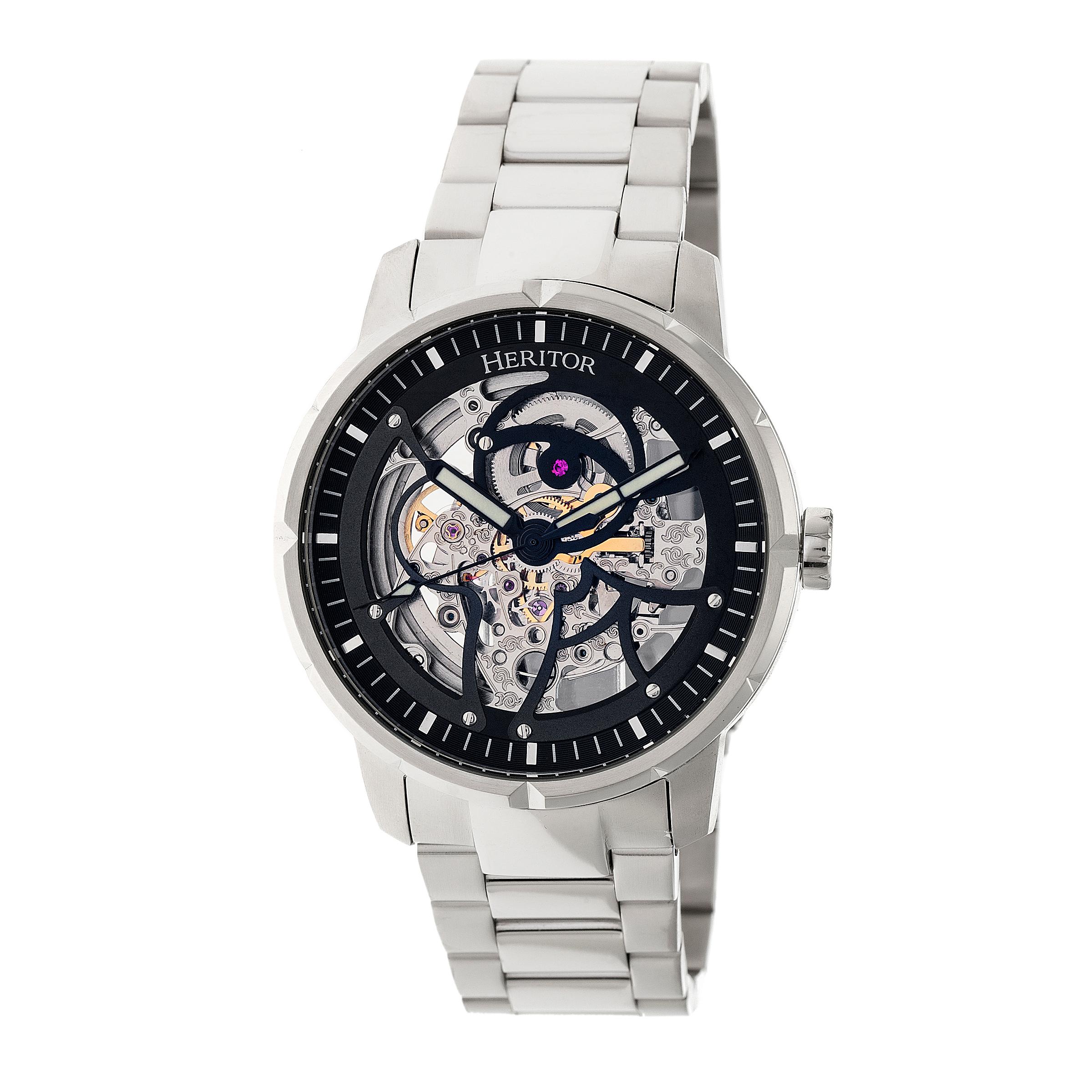 Heritor Automatikuhr Ryder Skelettiertes Zifferblatt Armbanduhr