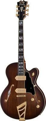 DAngelico Deluxe 59 Satin Brown Burst Satin Brown Burst