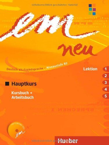 Michaela Perlmann-Balme - em neu 2008 Hauptkurs: Deutsch als Fremdsprache / Kursbuch + Arbeitsbuch, Lektion 1-5 mit Arbeitsbuch-Audio-CD: Deutsch als Fremdsprache Niveaustufe B2. Ein Lehrwerk im Baukastensystem - Preis vom 19.10.2026 19:33:35 h
