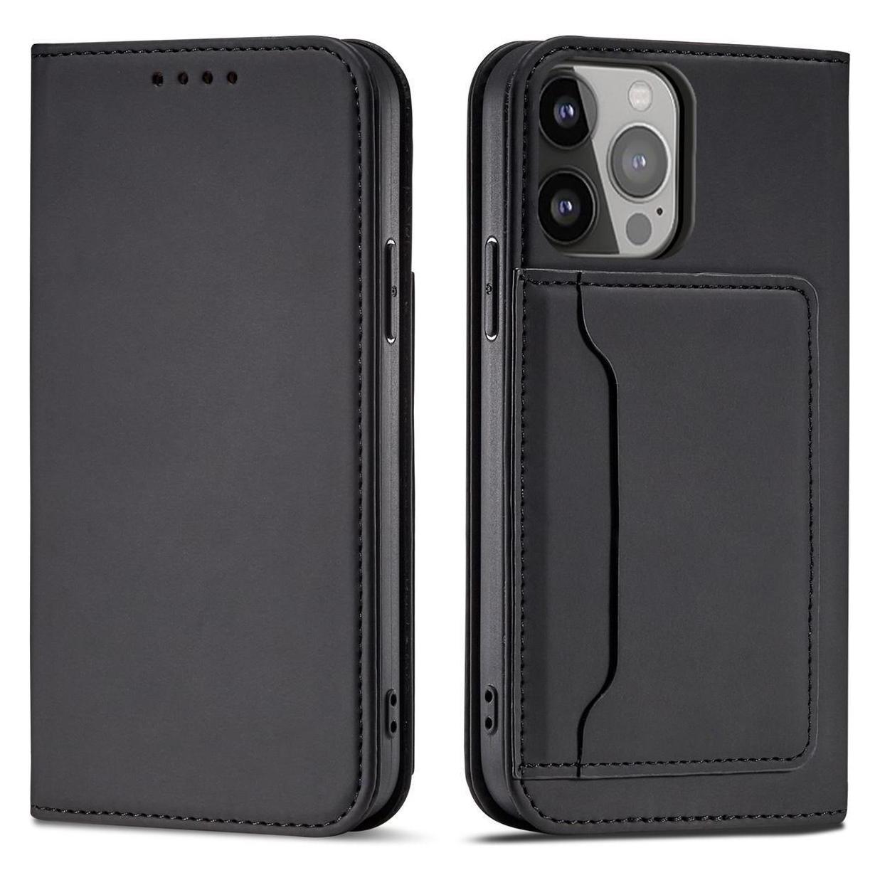 Hurtel Magnet Card Case case for iPhone 14 Pro Max flip cover wallet stand black (Apple iPhone 14 Pro Max) (1404978613)