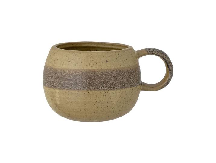 Mug en grès beige, uni, émaillé à la main - Bloomingville, Solang