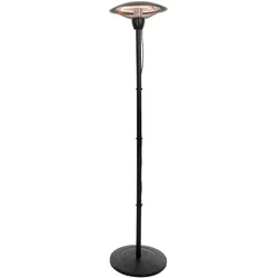 Sunred Terrassenheizer Barcelona Bright - Aluminium - Kupfer - Höhe 200 cm - schwarz - 1500 Watt
