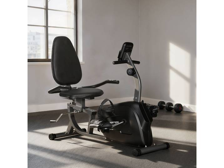 SPORTNOW Cyclette Recumbent Siège Réglable 8 Niveaux Pulsations