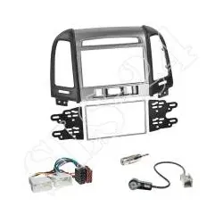 Hyundai Santa Fe (3 Schalter) ab 2011 Autoradio 2-DIN Einbaurahmen Radioblend...