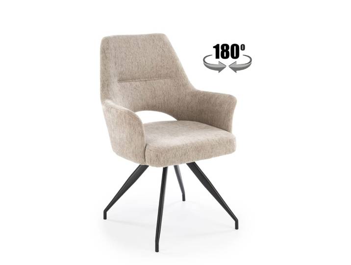 Chaise pivotante en acier 58 x 88 cm