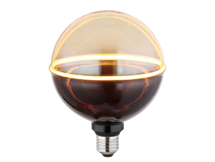 Ampoule LED Naima Ø 13cm Orange/Noir