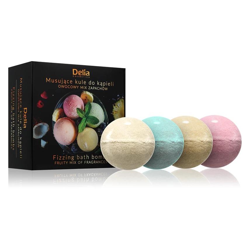 Delia Cosmetics Sprudelnde Badebomben Fruchtmix (Badekugeln, 100 g) (65103630)