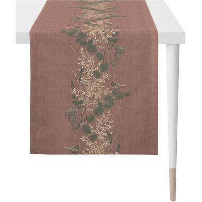 Tischläufer APELT "5250 HERBSTZEIT, Jacquard, Herbstdeko, Herbst", lila, B:46cm L:140cm, Polyester, Viskose, Tischdecken