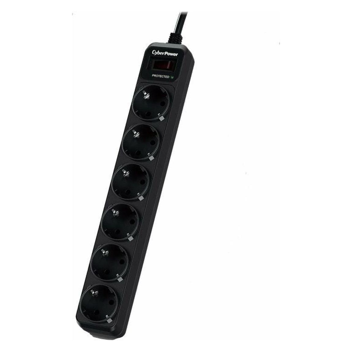 Cyberpower Essential 6 x Schuko Überspannungsschutz (6x, CEE 7/4, 1.80 m) (B0620SC0-DE)