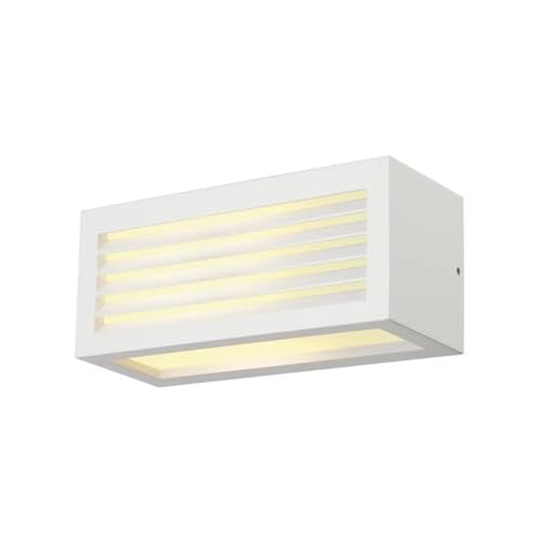 SLV BOX-L Wandlamp Wit Aluminium IP54 E27 18W