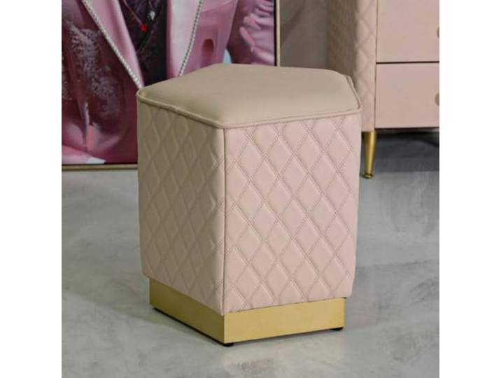 Dmora Pouf, 38x38x38h cm, Rosa, Pentagonale