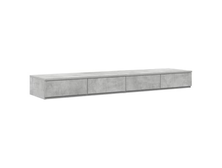 Fisinber Bettschubladen Beton Grau 140x36,5x16,5 cm Holzwerkstoff Stabiler Bettkasten fürs Schlafzimmer: Schubladeneinheit aus Holzwerkstoff, ideal als Nachttisch, Sitzplatz oder Tritt.