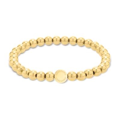 Armband LIEBESKIND BERLIN "New Beads", gold (gelbgoldfarben), Armbänder, Damen, 18cm, Edelstahl, Armband