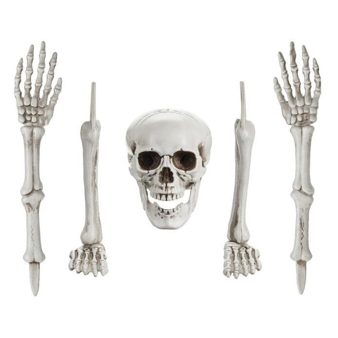 Partydeco Halloweenfigur Skelett 5-teilig (1 Stk.) (HDD6)