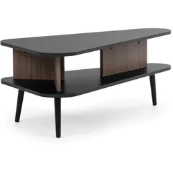 COUCHTISCH Parini 100×57 cm, Graphitschwarz/Captains Deck