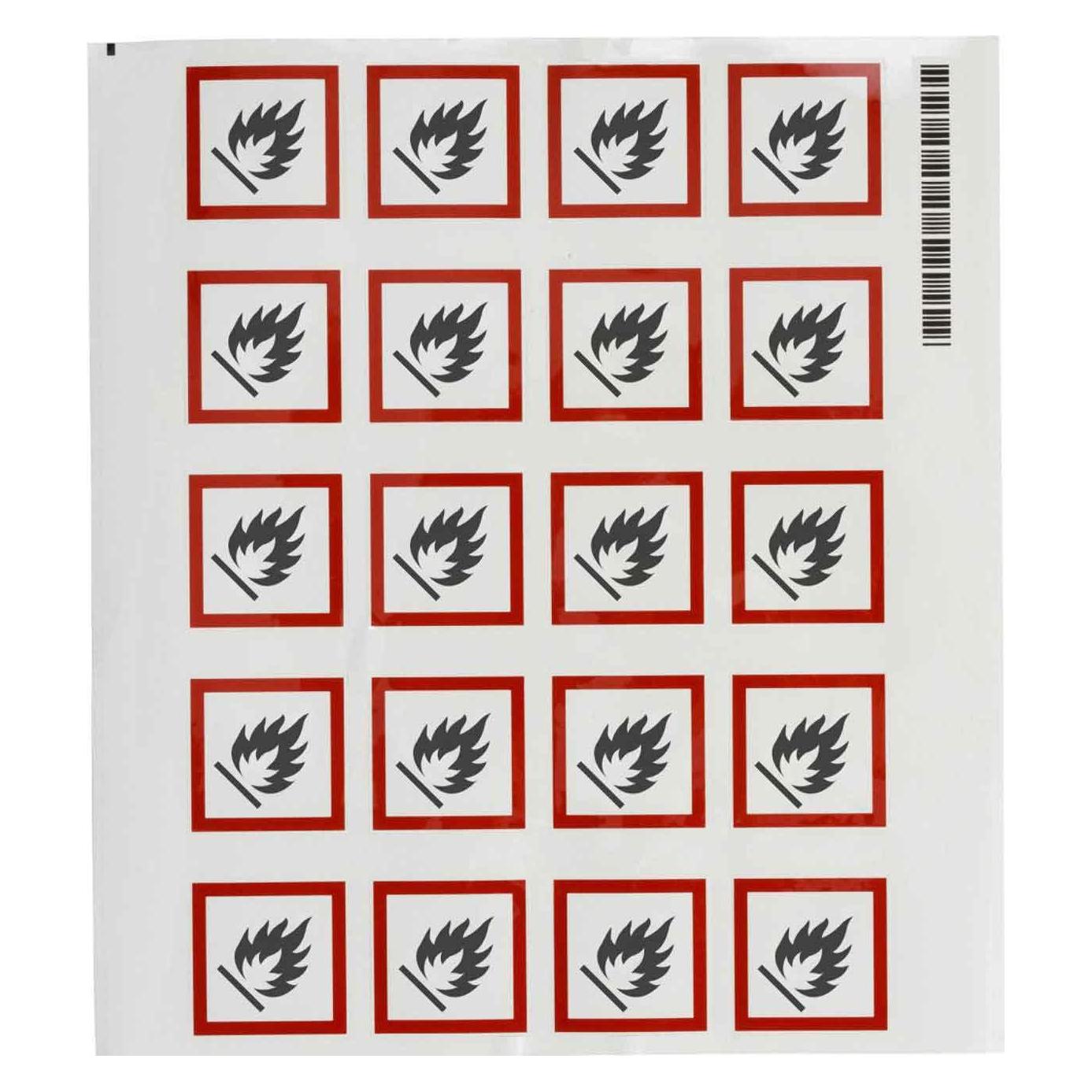 Brady GHS-Piktogramme - Entzündlich (PIC 1802-40*40-B7541-CRD)