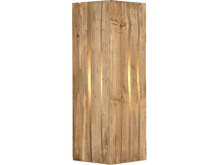 Wandlampe Linn Natur Metall B 12 cm