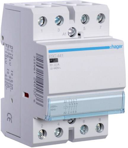 Hager ESC441 Installationsschütz 4 Öffner 400 V 1 St.